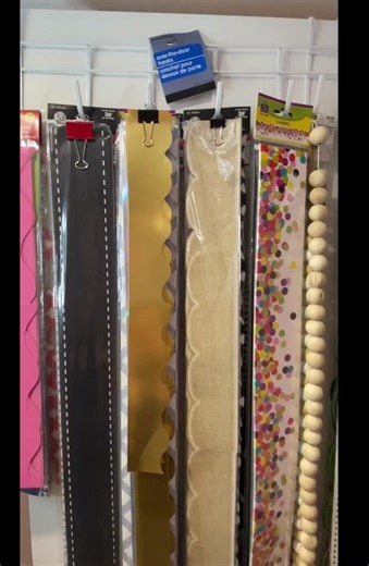 Budget-Friendly Bulletin Board Border Storage Hack for Teachers