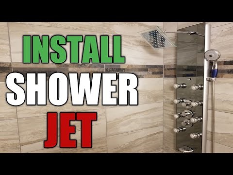 blue ocean 52" shower panel tower installation- part 1
