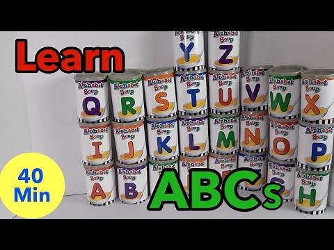 LEARN THE ABC's with ALPHABET SOUP CANS