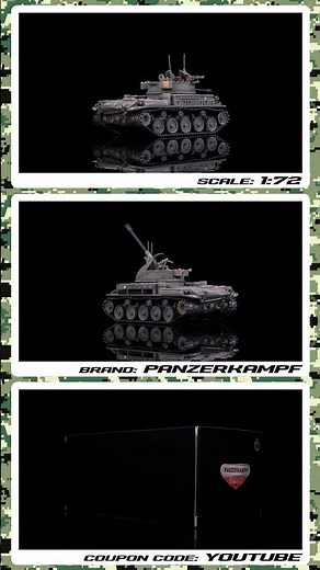 M42 Duster Self-Propelled Anti-Aircraft Gun "Iron Coffin" 1/72 Diecast Model by Panzerkampf 4K