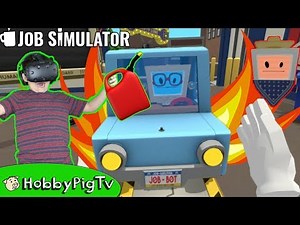 Virtual Reality Auto Mechanic Job Simulator Video Game! HobbyPigTV