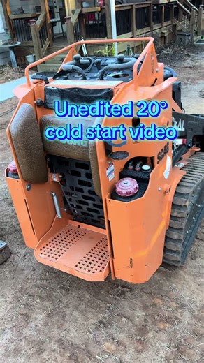 Cold Start Diesel Engine at 20°: Unedited Video