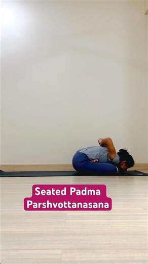 Seated Padma Parshvottanasana #padmasana #parshvottanasana #matsyasana