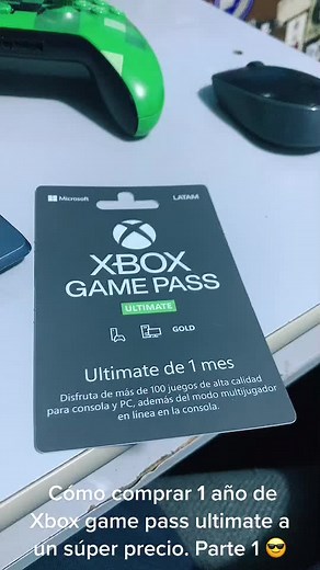 Cómo comprar 1 año de Xbox game pass ultimate a un súper precio. Parte 1 😎 #foryou #parati #abcxyz #viralvideo #gamer #xbox #gamepassultimate