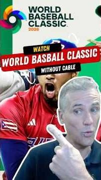 How to Watch The 2026 World Baseball Classic Without Cable