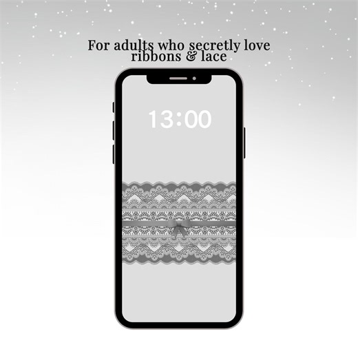 Vintage Dark Lace Phone Wallpaper | Elegant Lace & Ribbon Background (digital Download) - Etsy