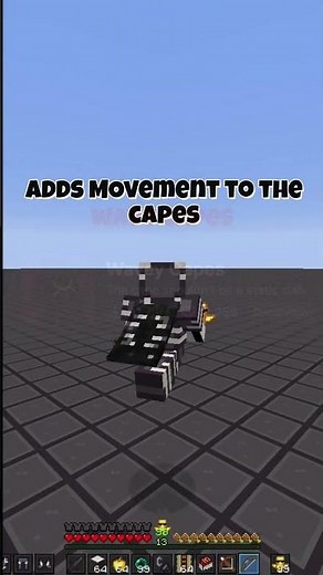 Wavy Capes MOD! #minecraft #gaming #minecraftrecipies #bestminecraftclips #games #minecraftjava