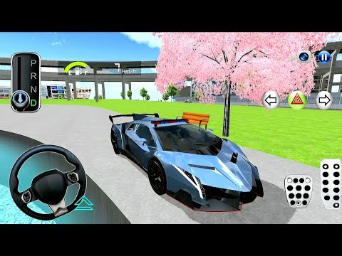 3D Driving Class Simulation || Funny Police Officer Refuel His Super Car Gas Crazy Driving Gameplay