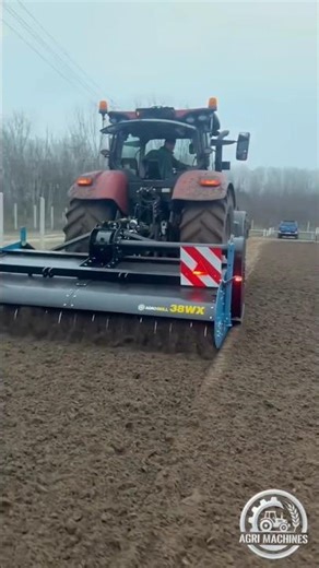 Spading Machine 38WX300H in Action || Tillage & Seedbed Preparation in One Pass || #cultivator