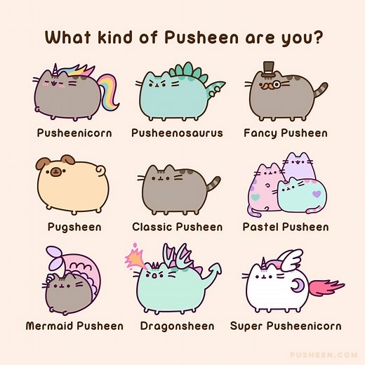 Not sure which Pusheen you are? Visit our link, take the quiz and comment below your results! ⬇️ bit.ly/2Zccfxo | Pusheen
