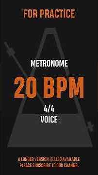 20 BPM 4/4 - Best Metronome (Sound : Voice)