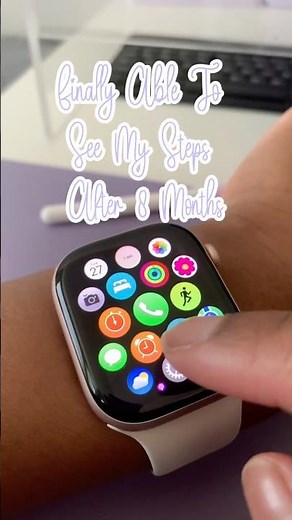 Finally able to see my steps on my Apple Watch after 8 months! Using the Pedometer app 🥹