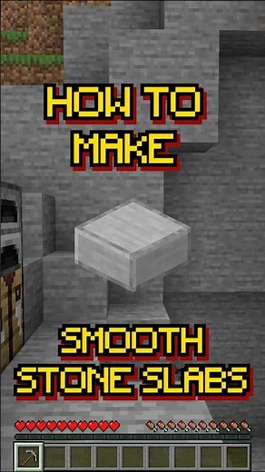 #shorts Minecraft: How to make Smooth Stone Slabs