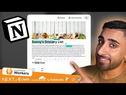 🔴 Lets build an AI Collaborative App with NEXT.JS 14! (Realtime Collab, Cloudflare, Clerk, Firebase)