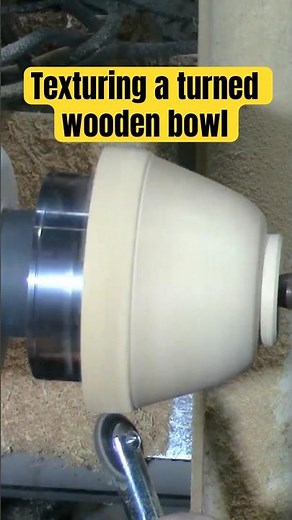 Satisfying Spiral Texture on a Woodturned Bowl! #shorts #WoodTurning #Turning