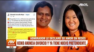 468K views · 8.8K reactions | No perdió el tiempo.  Tras anuncio de divorcio, admirador le declara su amor a Keiko Fujimori ¡y recibió contundente respuesta de Mark Vito! #ATVNoticiasMatinal | ATV Noticias Perú | Facebook