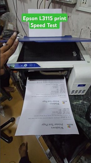 Epson L3115 L3110 Print Speed Test All-in One Color printer #printSpeedCheck