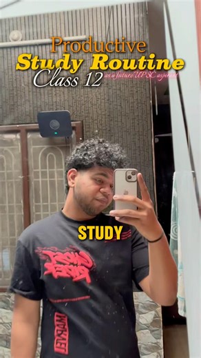 12th Grader student productive routine 🤌😭 #trending #studyvlog #class12th