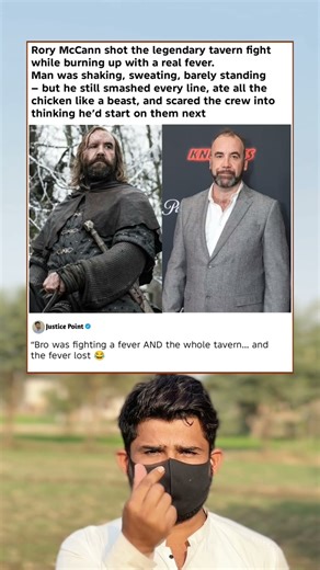 Rory McCann Shot the Iconic Hound Tavern Fight With 104° Fever#memes#shortsvideo#shorts