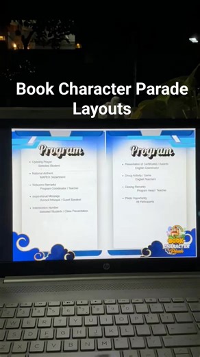 Book Parade Layouts Message me now at Teacher Lodi Digitals #bookparade#bookparade2025 #bookcharacterpara#bookcharacterparade | Teacher Lodi Digitals