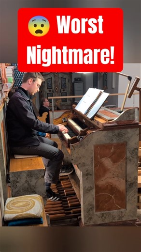 My Worst Music NIGHTMARE! 😨 #fail #organ #music #funny #shorts