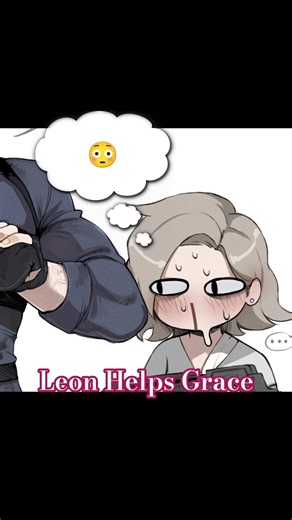 Leon Helps Grace - Art by Masoq