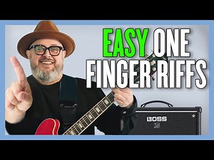 7 Easy Guitar Riffs with One Finger (Perfect for Beginners!)