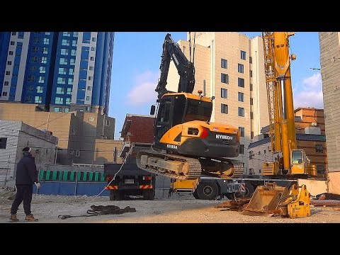 Process of Safely Dismantling High-rise Buildings in the City Center.Korean Demolition Company