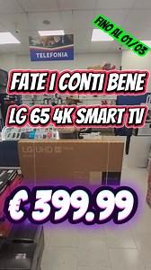 Lg TV LED 65" 65UR78003LK 2023 ULTRA HD 4K SMART TV WIFI DVB-T2 | Soloperaffare