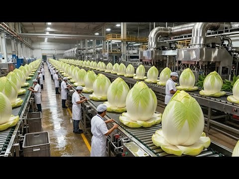 Inside a Giant Chicory Factory: How Millions of White Endives Are Grown (Full Process)