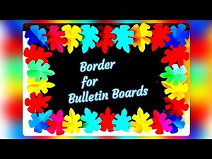 Create a Crafty Bulletin Board Border in Minutes!/Borders for Decoration Classroom Board