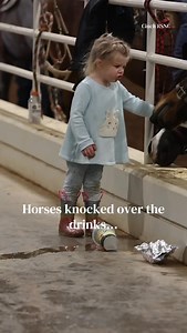 She may be small, but barn discipline starts early! #cinchrsnc #ranchsorting | Ranch Sorting National Championships (RSNC)