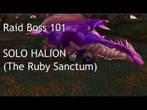 WoW Raid Boss 101: SOLO HALION (The Ruby Sanctum)