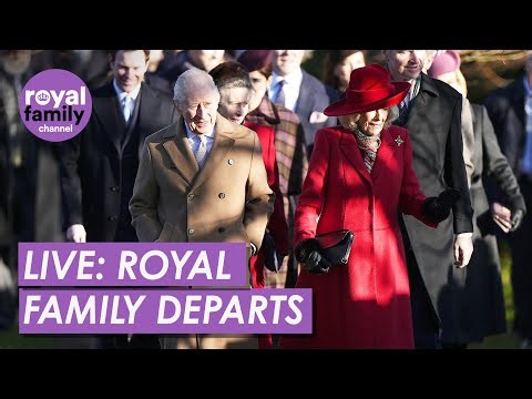 LIVE: Royal Family Leave Sandringham After Christmas Morning Service