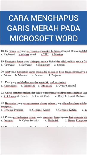 How to Remove Red Lines in Microsoft Word | Blue Lines