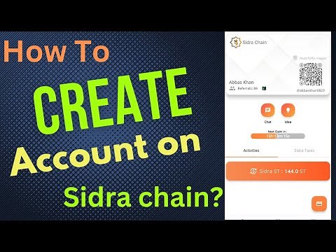 Step-by-Step Guide for Sidra Chain Account Setup