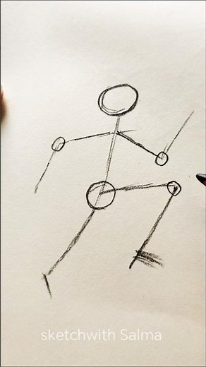 How to draw Running pose anatomy 😱 #shorts #art #sketch #animedrawing #anatomy #pose