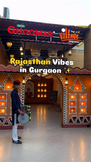 Rajasthan Vibes in Gurgaon ✨ | Ghoomar Village Experience #shorts #gurgaon #ghoomar #vlog