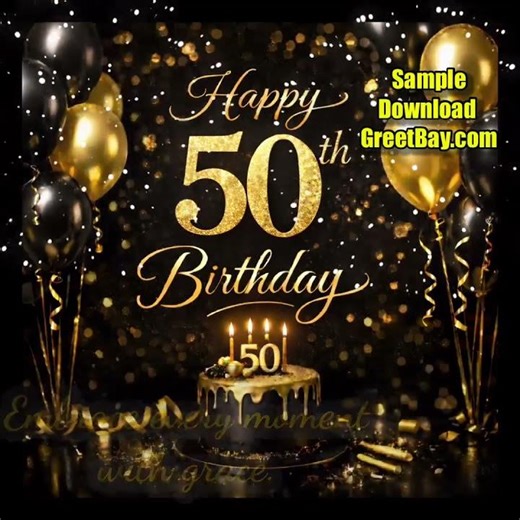 Happy 50th Birthday Send a Personal Video Message Instantly via WhatsApp