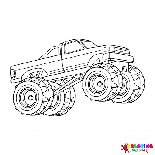 160+ Monster Truck Coloring Pages - Free Printable PDF & Online Coloring