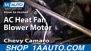 How to Replace Blower Motor with Fan Cage 1982-88 Chevy Camaro