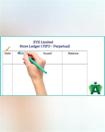 FIFO - How to prepare store ledger account: #shortvideo #shorts