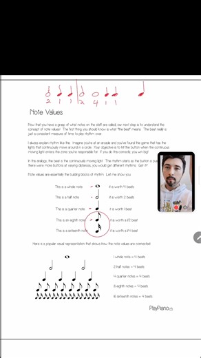 Eighth notes are worth half a quarter note. This video shows you what that looks and sounds like, so you can understand note values clearly. Be a FB subscriber and get the full video and the worksheets so you can follow along! #MusicTheory #EighthNote #MusicLesson #NoteValues #MusicEducation | Music Theory Lessons