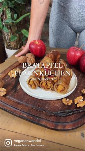 Bratapfel Pfannkuchen Rezept für den Herbst