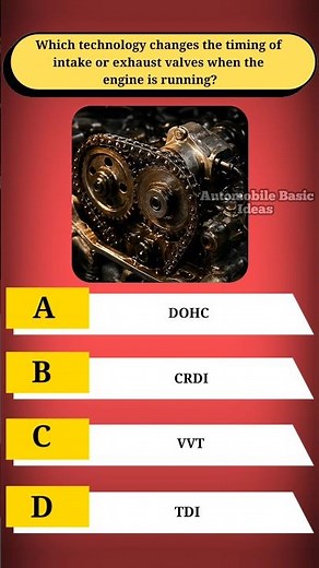 Which technology changes the timing of intake or exhaust valves when the engine is running?