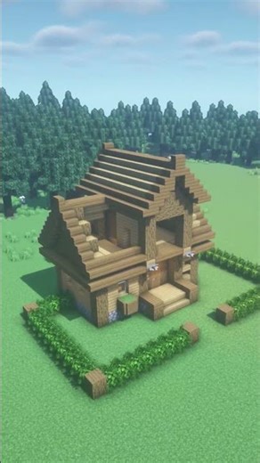 Wooden Starter House in Minecraft
