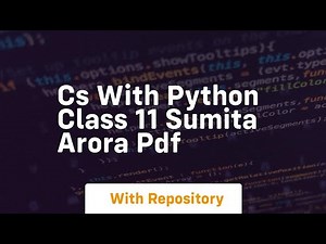 cs with python class 11 sumita arora pdf