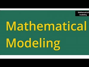 mathematical modelling lecture 1.