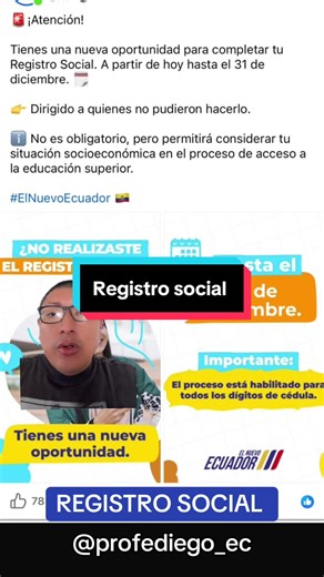 Guía para el Registro Social en Ecuador 2026
