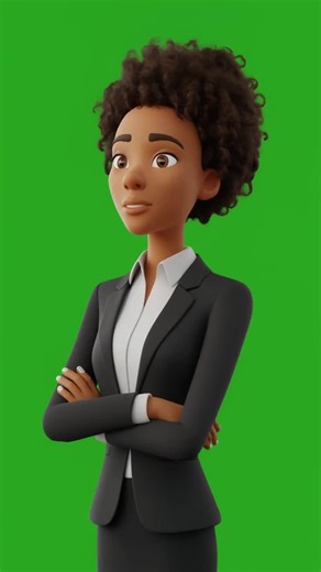 3D Black Businesswoman Animation, Green Screen Chroma Key (digital Download) - Etsy
